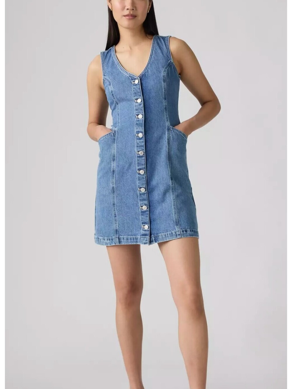 Levi's Vianna Vest Denim Mini Dress Size Small NWT